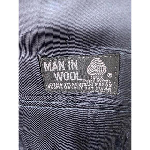 Barrister Blue Wool Tweed Blazer Sport Coat Heritage Classic Preppy - Picture 6 of 9